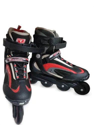 Patins Inline Traxart Faster ABEC-5 80mm - Tamanho 40 - Pouco Uso