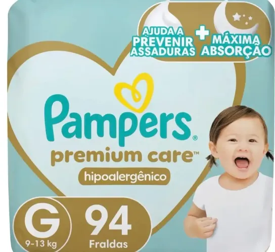 Fralda Pampers Premium Care 94 unidades