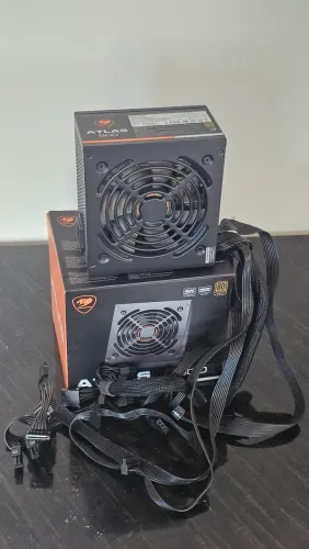Fonte Cougar Atlas 600W, 80 Plus Bronze, PFC Ativo, CGR BA-600