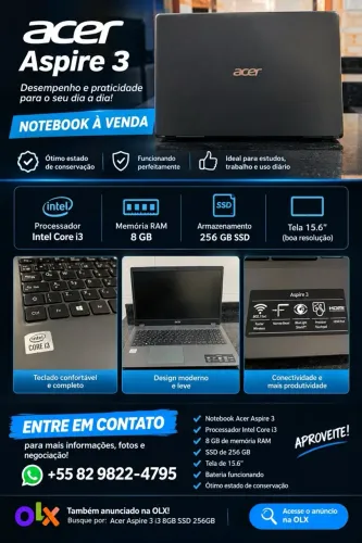 Notebook acer a venda