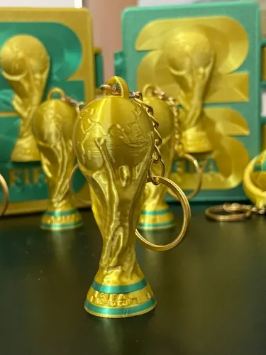 Chaveiro troféu Copa do Mundo