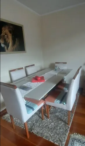 Mesa jantar com 6 cadeiras