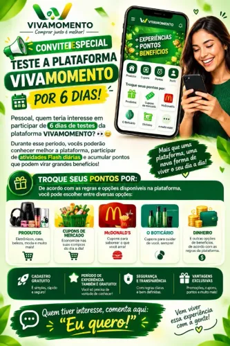 VAGA: TESTADOR(A) DE PLATAFORMA - VIVAMOMENTO