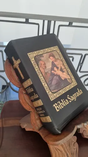 Bíblia Sagrada Barsa Antiga Edição Ecumênica Luxo 1978 Original da Época - Impecável