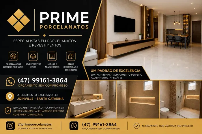 Instalação de porcelanato de alto padrão
