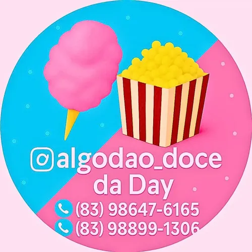 Barraquinha de algodão doce, pipoca e personalizados 