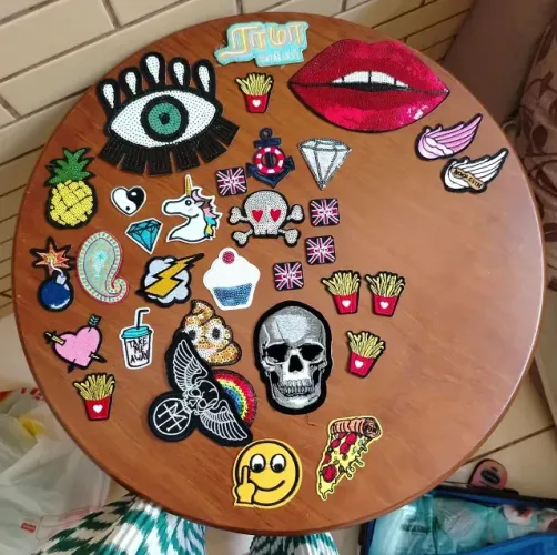 Pacote de Patches Bordados para Personalizar Roupas