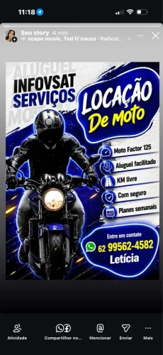 Aluguel de moto para motorista de app