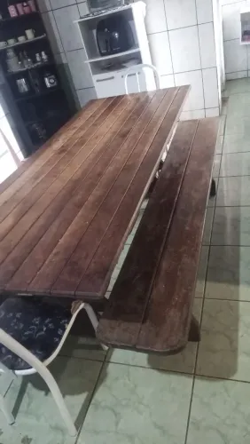 MESA DE MADEIRA REFORÇADA!!!