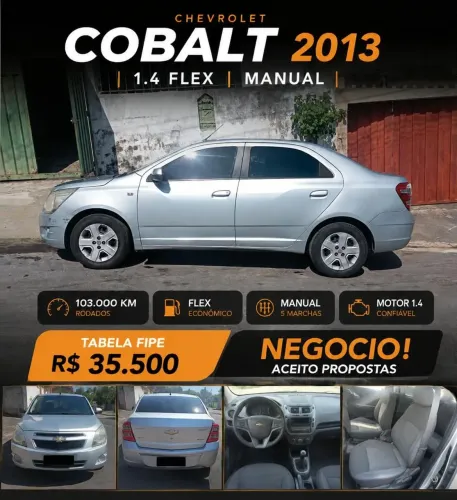 Chevrolet Cobalt LT 1.4 8V Flexpower/econoflex 4P 2013