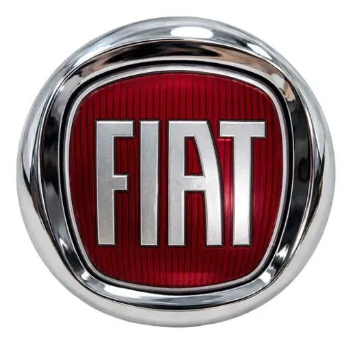Emblema Fechadura Tampa Traseira Grand Siena 2012 A 2018 Vermelho