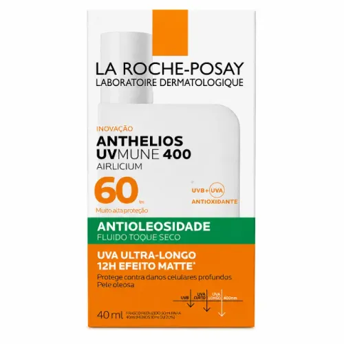 Protetor Solar Facial La Roche-Posay Anthelios UVMune 400 FPS 60 Antioleosidade 40ml