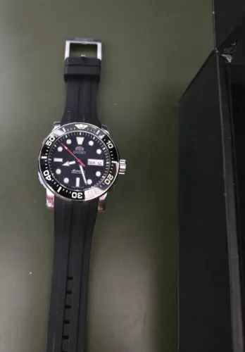 relógio orient poseidon automático preto