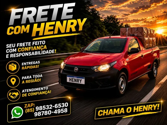 Henry Fretes: Segurança e cuidado com a sua mercadoria. Trabalhando com responsabilidade! 