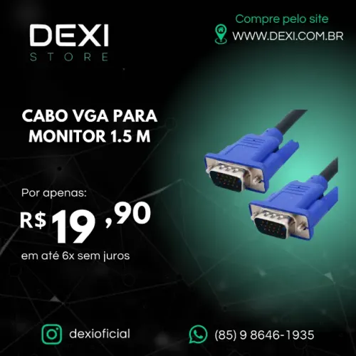 CABO VGA PARA MONITOR 1.5M