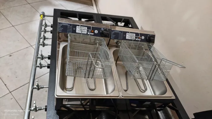 Nova - Fritadeira industrial inox 10 Litros elétrica profissional