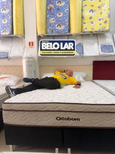 Box +Colchao Ortobom linha exclusiva