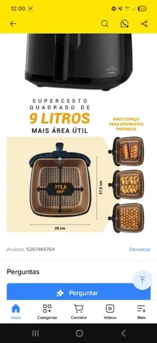 Airfreyer Plhilco nova 9litros