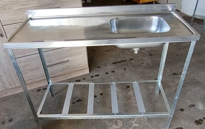 pia inox comercial 1.30m