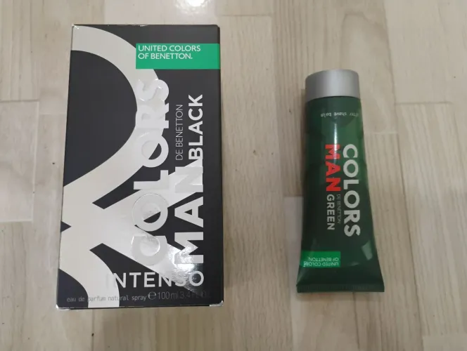 Perfume Benetton colors Black man intenso