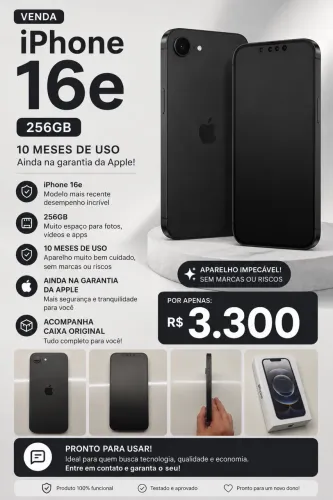 iPhone 16e na garantia da Apple 