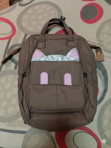 Mochila Multifuncional Estampa Gatinho