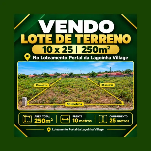 Vendo Terreno no Loteamento Portal da Lagoinha