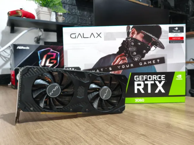 Placa de vídeo RTX 3060 12GB Galax 1-Click OC