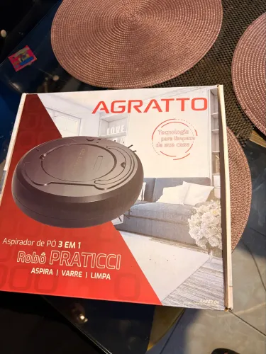 Robô Aspirador de pó Agratto 3 em 1