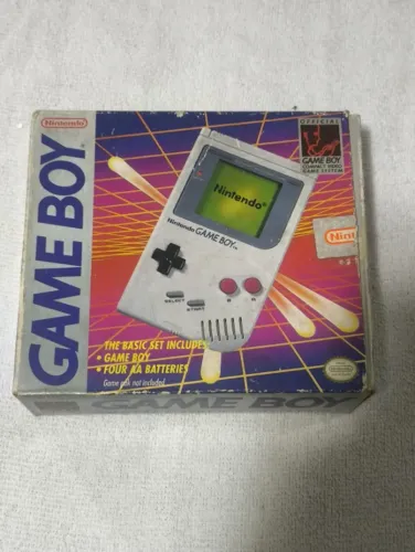 Console Videogame GameBoy Clássico DMG na caixa com tela IPS