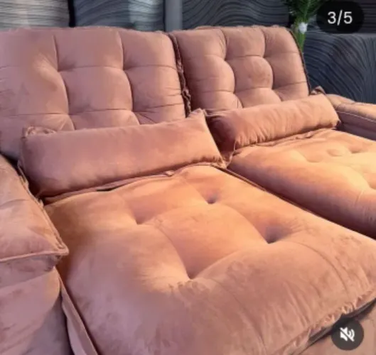 SOFA RETRÁTIL E RECLINAVEL de LUXO