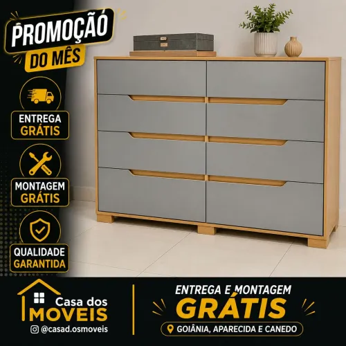 Cômoda Geórgia - Freijó Cinza