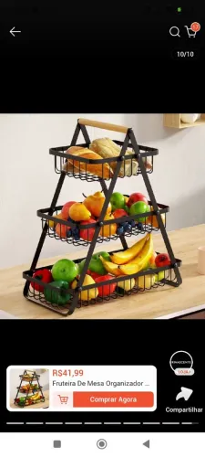 Fruteira de Inox nova 40,00