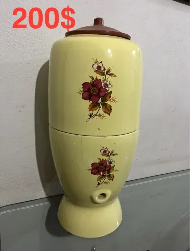 Filtro de água em louça antigo não acompanha velas e torneira