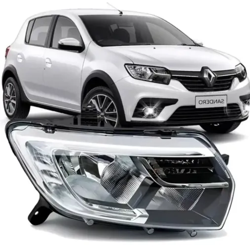 FAROL DIANTEIRO DIREITO RENAULT SANDERO LOGAN