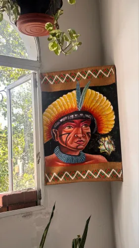 tela pintada-indígena