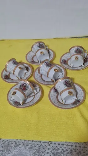 Kit de xicaras cafezinho porcelana.