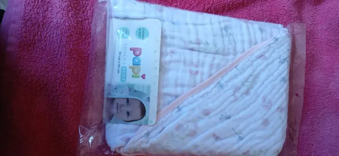Toalha de banho soft para bebês menina