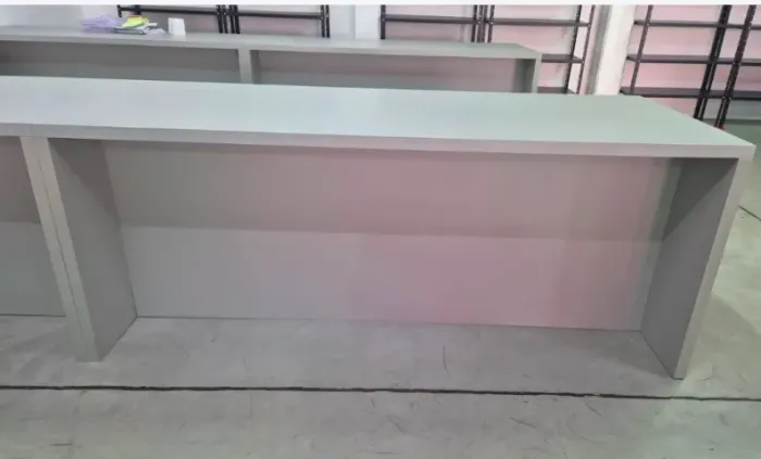Mesa para escritório 2.00x 0.80 x 0.90 MDF 100 % cinza 