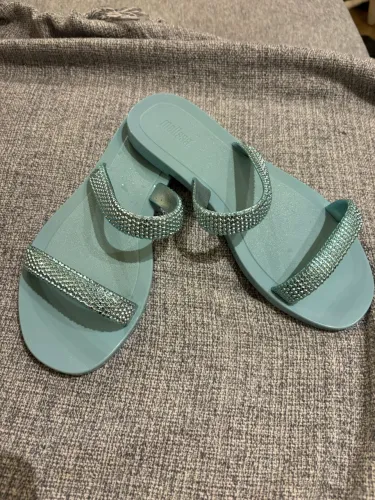 Rasteirinha Melissa com strass tamanho 35