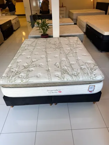 Cama box Casal HERVAL SEMINOVA TOP - Entrega grátis! 