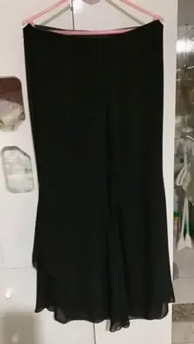 Calça pantalona preta vintage