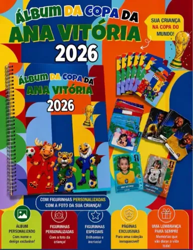 Álbum Personalizado Da Copa 2026 Com Foto
