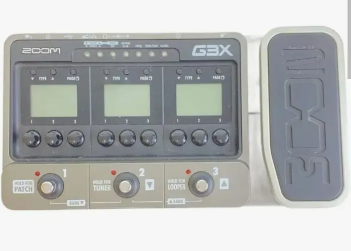 Pedaleira zoom g3x com fonte original