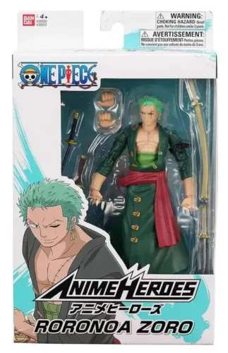 Boneco Articulado RORONOA ZORO De 16cm Colecionável - One Piece