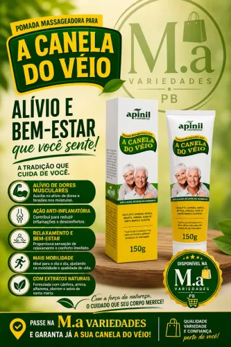 Pomada massageadora canela de veio
