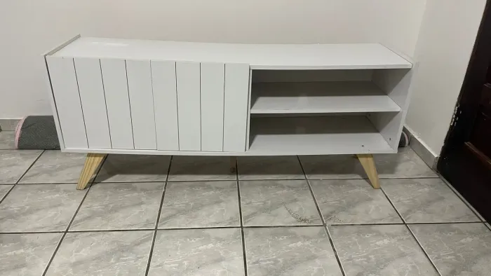Rack branco sala tv impecável 