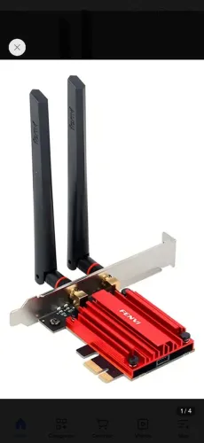 Placa de Rede Wi-Fi 2.4/5ghz & Bluetooth 