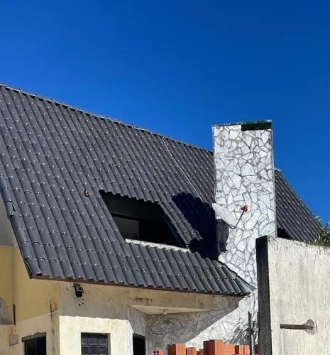 Telha Romana Esmaltada Cinza
