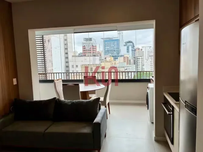 Studio de Luxo na Consolação: 1 quarto, 1 suíte, 1 banheiro, 42m² - Venda ou Locação em Sã